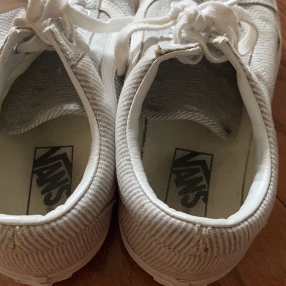 Gray Striped Old Skool Vans - Picture 5 of 5